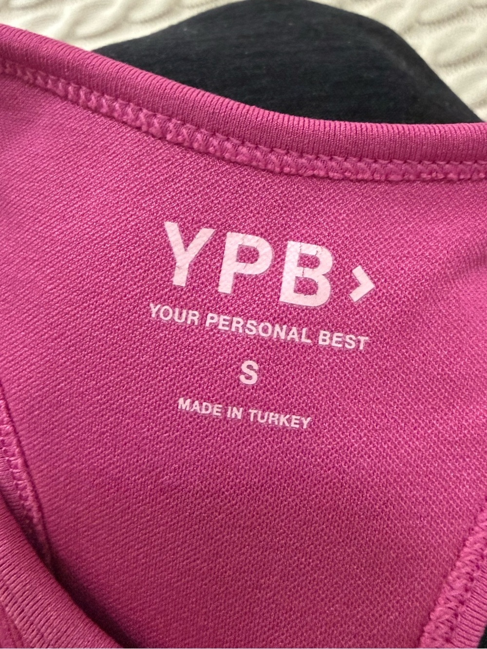 YPB Raspberry Ribbed Tank Top - Picture 3 of 3